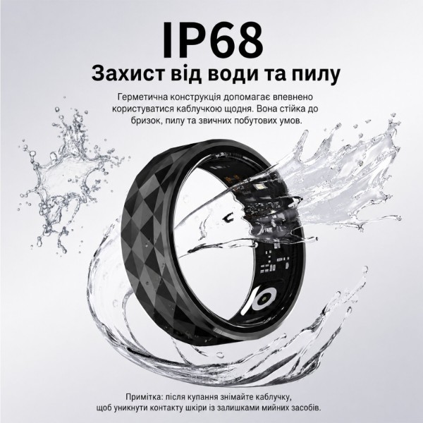 Фото - Смарт - кільце INSPIRE HSR12 Black (HSR12-9-black)